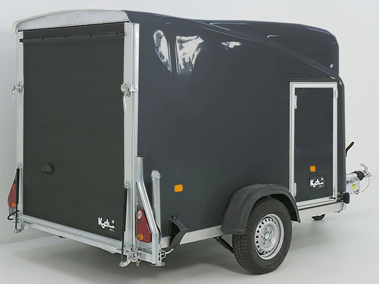 1551_02_1280x1280-1.jpg Debon Kofferanhänger Cargo 1300 Vollpoly 150x290cm H:160cm, Tür, grau-Neu – Bild 1