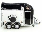 Cheval Liberte Pferdeanhänger GOLD One 1,5er, Pullmann-Fahrwerk, Sattelkammer, schwarz-Neu – Bild 7