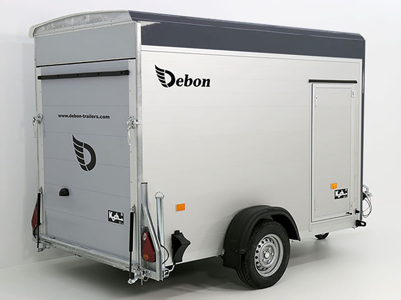 1777_06MMtq0f0lV552n_1280x1280-1.jpg Debon Kofferanhänger C300 148x295cm H:190cm 1,3t Alu, Polybug, Tür, grau-Neu – Bild 1