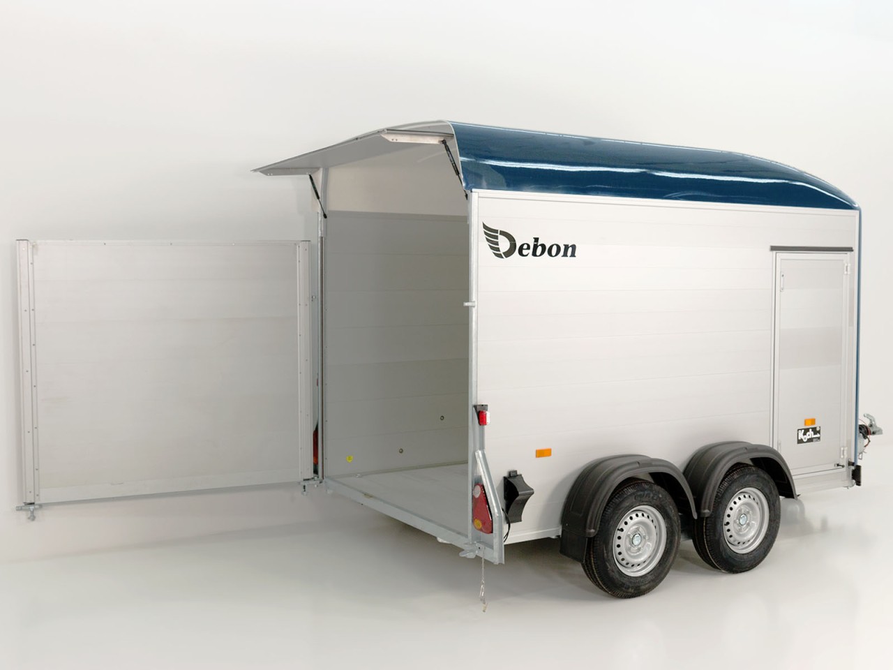 2603_02_1280x1280-1.jpg Debon Kofferanhänger C500 164x300cm H:200cm 2,0t, Alu, Polybug, Tür, blau-Neu – Bild 1