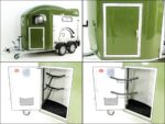 Cheval Liberte Pferdeanhänger GOLD 3, Pullman 2, Sattelkammer, olivgrün-Neu – Bild 10