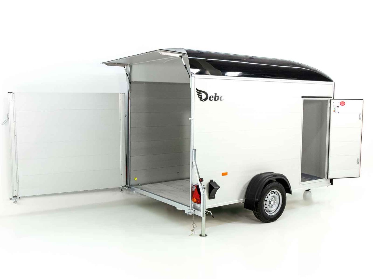 2802_02_1280x1280-1.jpg Debon Kofferanhänger C400 164x315cm H:200cm 1,3t, Alu, Polybug, Tür, schwarz-Neu – Bild 1