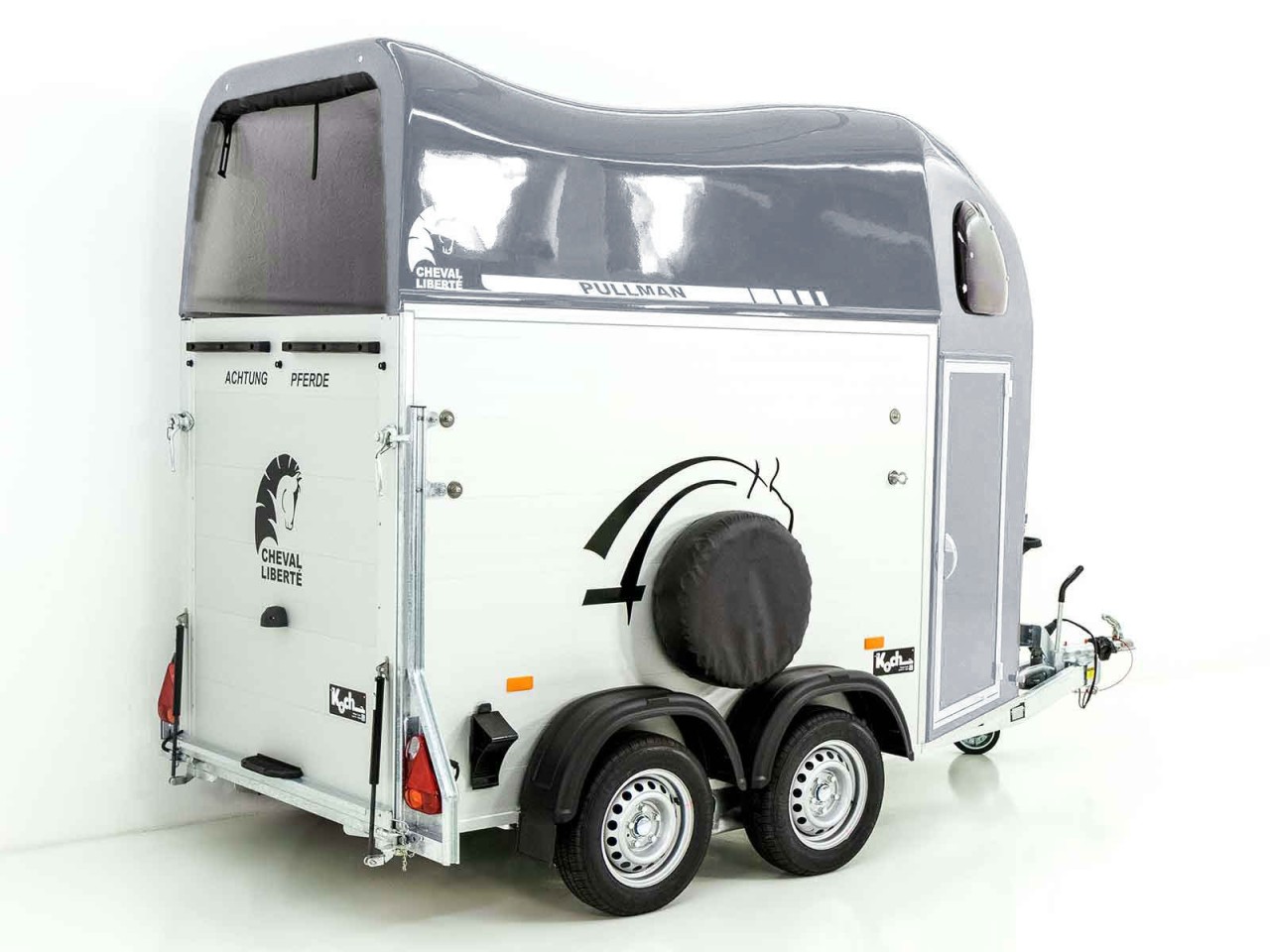 80.jpg Cheval Liberte Pferdeanhänger GOLD One 1,5er, Pullman-Fahrwerk, grau-Neu – Bild 1
