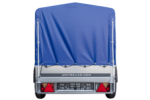 Anhänger Garden Trailer 200 KIPP 200×106 cm 750 kg [mit Hochspriegel, blauer Hochplane und Stützrad]-Neu – Bild 4