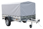 Anhänger Pkw 230×125 Garden Trailer 230 KIPP Unitrailer 750 kg mit Stützrad, Hochplane und Hochspriegel-Neu – Bild 6