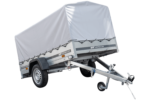 Anhänger Pkw 230×125 Garden Trailer 230 KIPP Unitrailer 750 kg mit Stützrad, Hochplane und Hochspriegel-Neu