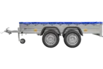 Garden Trailer 264/2 Kipp Mit Stützrad, Planenträger Und Blauer Flachplane-Neu – Bild 3